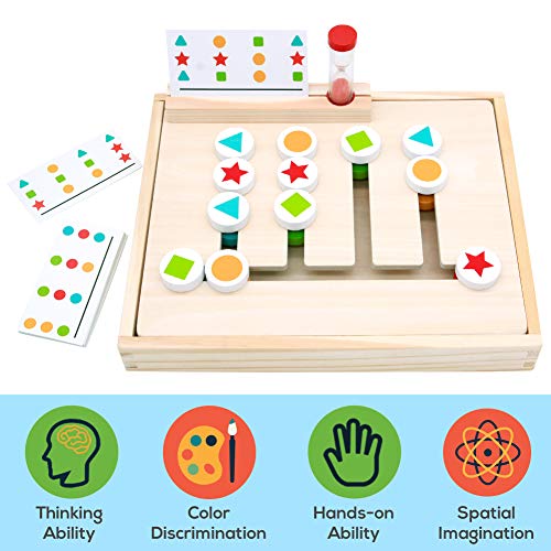 Lernspielzeug Symiu Spielzeug ab 3 Jahre Montessori Holzpuzzle
