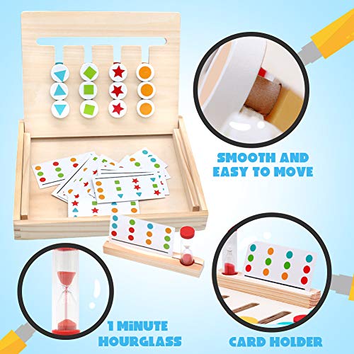 Lernspielzeug Symiu Spielzeug ab 3 Jahre Montessori Holzpuzzle