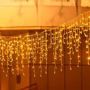 Lichterkette Eisregen (außen) ELEUTH 600 LED 15m, Warmweiß