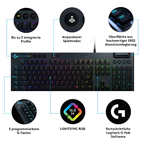 Logitech-Gaming-Tastatur Logitech G 815, Taktiler GL-Tasten-Switch