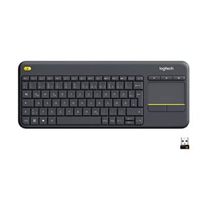 Logitech-Tastatur Logitech K400 Plus Kabellose Touch-TV-Tastatur