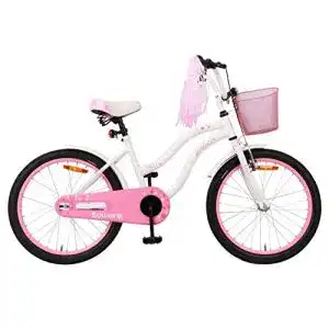 Mädchenfahrrad 18 Zoll AMIGO Flower Kinderfahrrad für Mädchen