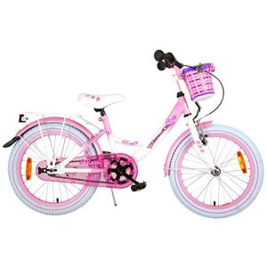 Bicicletta per bambina Volare bici per bambini Rose 18 pollici rosa/bianca