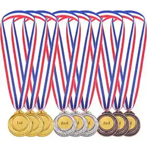 Medaille Blulu 12 Stücke Gold Silber Bronze Olympische Stil