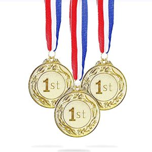 Medaille Juvale Goldfarbene Sieger im Olympischen Stil, 6 Stück