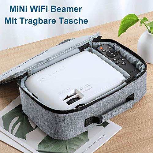 Mini-Beamer (Bluetooth) WiMiUS WiFi Bluetooth Beamer, 7000 L