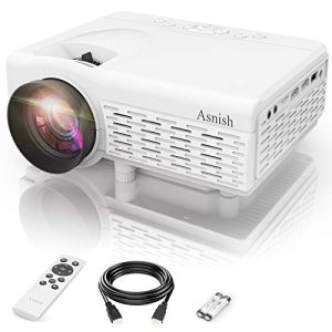 Mini-LED-Beamer Asnish Beamer, Mini Beamer, Portable 1080P