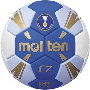Molten-Handball Molten C7 Trainingsball blau/weiß/Gold 2