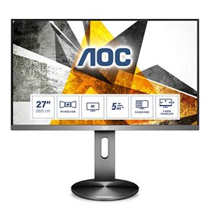 Monitor 27 Zoll höhenverstellbar AOC U2790PQU, DisplayPort