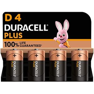 Mono-Batterie Duracell Plus D Mono Alkaline-Batterien, 4er-Pack