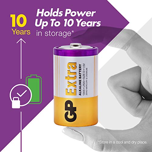 Mono-Batterie GP TONER GP Extra Alkaline Batterien D, 8 Stück
