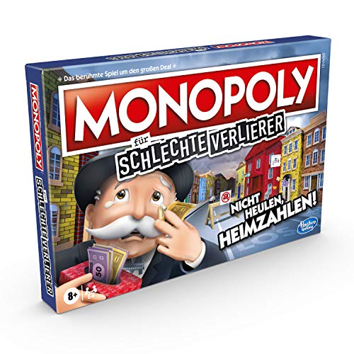 Monopoly Hasbro für schlechte Verlierer Brettspiel ab 8 Jahren