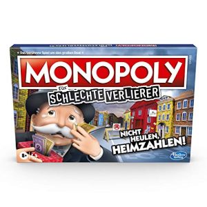 Monopoly Hasbro für schlechte Verlierer Brettspiel ab 8 Jahren