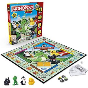 Monopoly Hasbro Junior, der Klassiker der Brettspiele für Kinder