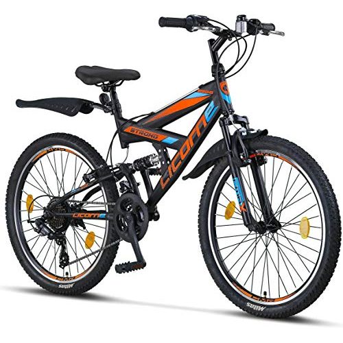 MTB-Fully Licorne Bike Strong V Premium Mountainbike in 24 Zoll
