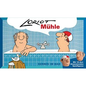 Mühle-Spiel Inkognito Loriot Mühle “Herren im Bad” 40080