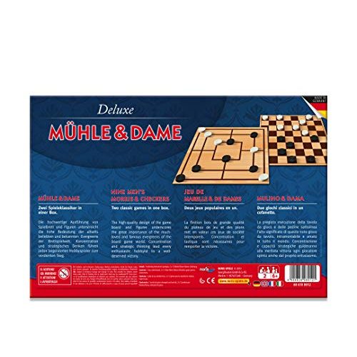 Mühle-Spiel Noris 606108012 Deluxe Mühle und Dame