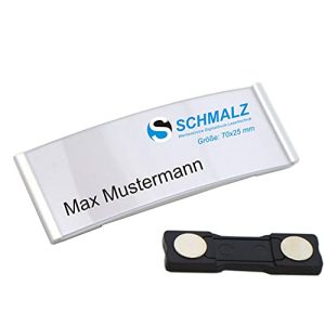Namensschild Schmalz ® Relax aus Aluminium 70x25mm