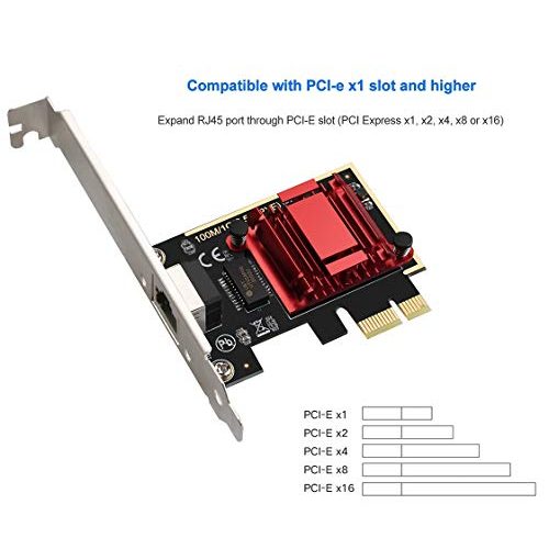 Netzwerkkarte ULANSEN 2.5GBase-T PCIe Netzwerk Adapter