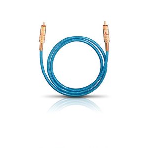Oehlbach-Cinch-Kabel Oehlbach NF 113 DI 50, 50 cm, blau