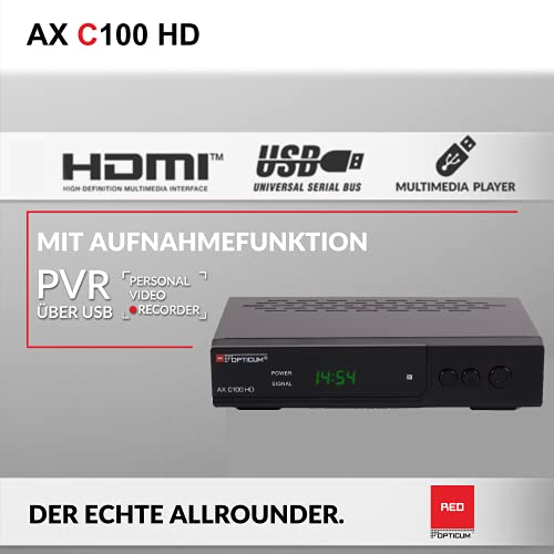 Opticum-Receiver RED OPTICUM AX C100 HD Kabelreceiver