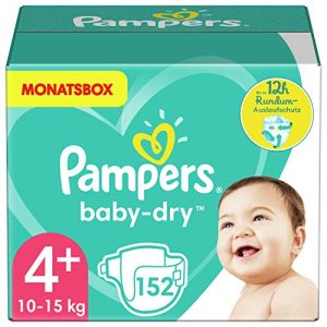 Pampers-Windel Pampers Windeln Größe 4+ Baby-Dry, Maxi Plus
