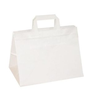 Papiertragetasche 250 Stück Kuchentragetaschen weiß