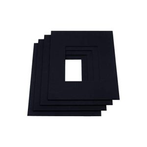 Passepartout LIVINGTREE ® 5X schwarz, Außengröße: 10×10 cm