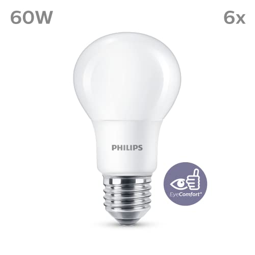 Philips-LED-Lampe Philips LED Lampe 60W, E27, A60, 6-er Pack