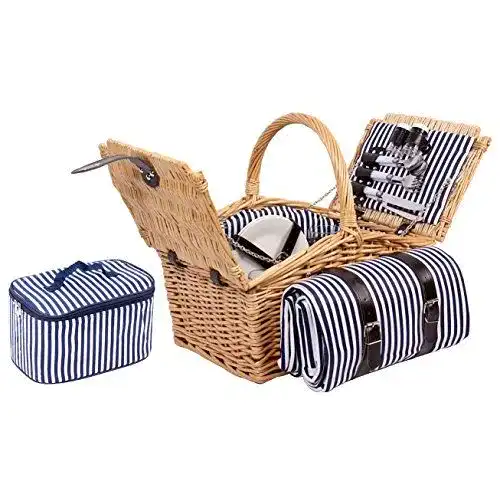 Picknickkorb 4 Personen Selltex 2-4 Personen Weiden, Set