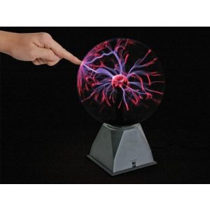 Plasmakugel BasicXL Plasma-Kugel-Lampe, 20 cm, Fernbedienung