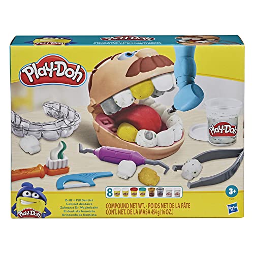 Play-Doh Play-Doh Zahnarzt Dr. Wackelzahn, 10 Knetwerkzeuge