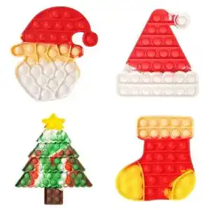 Pop-It Fidget Pop It Weihnachtsset 4 Stück