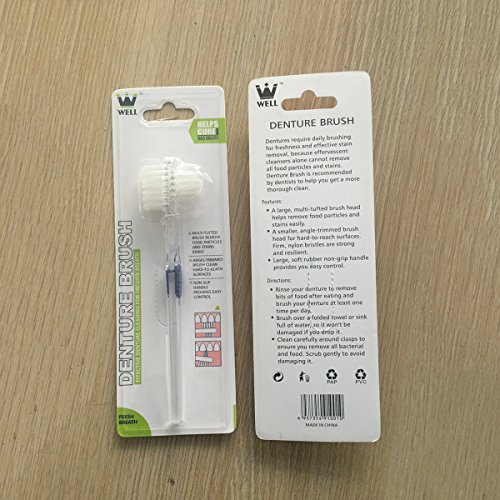 Prothesenbürste ULTNICE Transparente Zahnbürste, 3 Stück