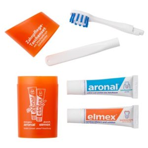 Reisezahnbürste Elmex Zahnpflege-Taschenset orange 1 Stück