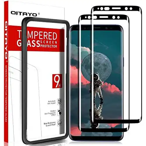 Samsung-Galaxy-S9-Panzerglas QitayoTech 2 Stück Panzerglas