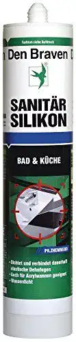 Sanitärsilikon Den Braven Sanitär Silikon, 300 ml, pilzhemmend
