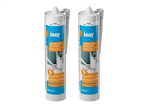 Sanitärsilikon Knauf Sanitär-Silicon Zweierpack, Bad & Dusche