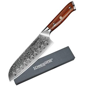 Santoku-Damastmesser SCHNEIDWERK Santoku-Messer 17,6 cm