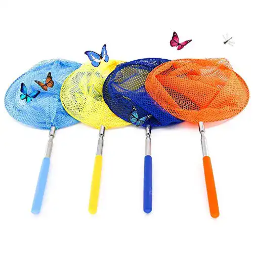 Schmetterlingsnetz ZARRS Kinder Schmetterling Net, 4er-Pack
