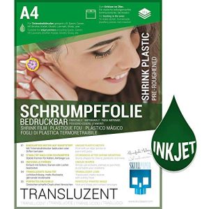 Schrumpffolie SKULLPAPER ® bedruckbar transluzent10 Bögen A4
