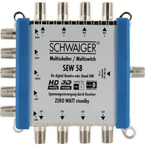 Schwaiger-Multischalter SCHWAIGER SEW58 531 bis 8 Teilnehmer