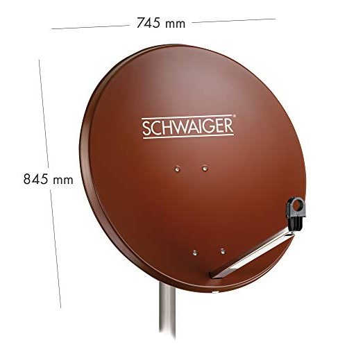 Schwaiger-Satellitenschüssel SCHWAIGER 173, 75 x 85 cm