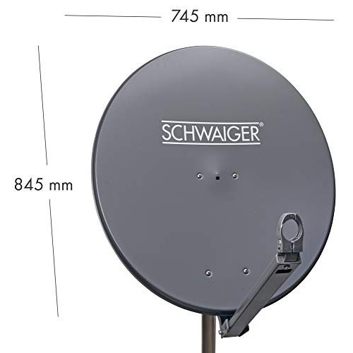 Schwaiger-Satellitenschüssel SCHWAIGER 227 mit LNB Tragarm