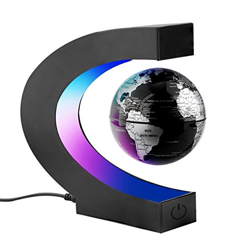 Schwebender Globus Surplex C-Form mit Led Display Stütze