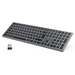 Seenda-Tastatur seenda 2,4G Beleuchtete Funktastatur