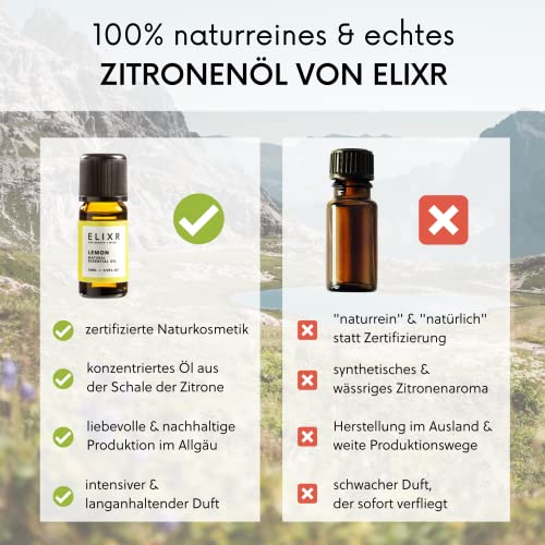 Seifenduft ELIXR Zitronenöl 30ml, 100% naturrein ätherisch