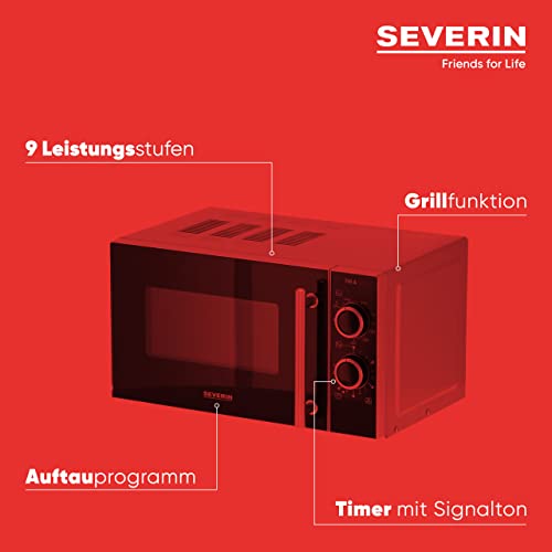 Severin-Mikrowelle SEVERIN 2-in-1 Mikrowelle mit Grill 700 W