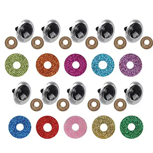Die beste Sicherheitsaugen Fydun 100Set Glitzeraugen Kunststoff 2026 Test Bestseller Sicherheitsaugen Fydun 100Set Glitzeraugen Kunststoff