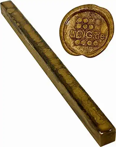 Siegelwachs UDIG Siegellack Altgold Bank 1 Stange, Banklack